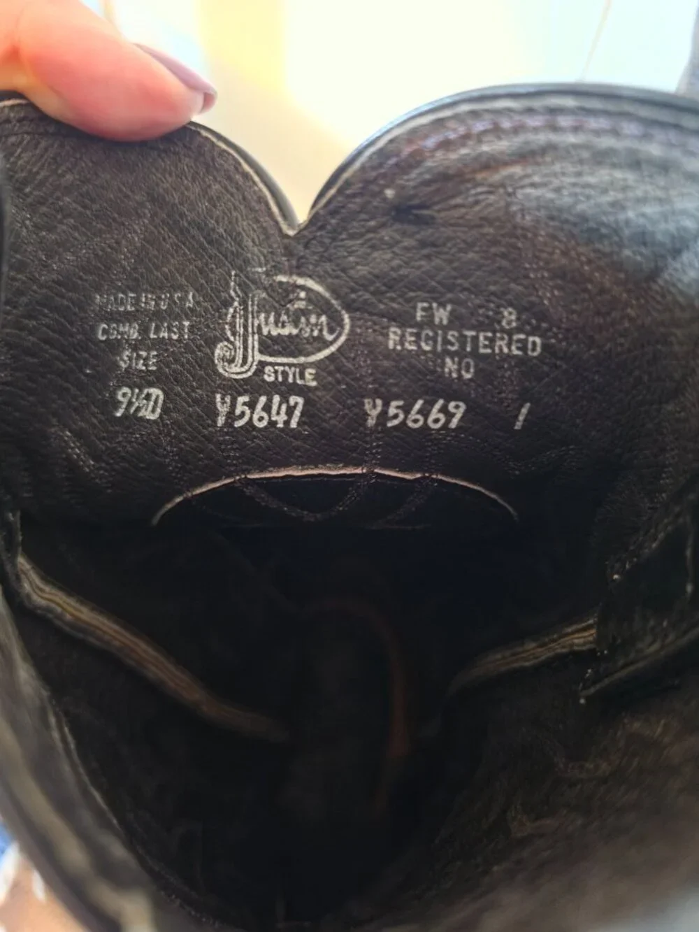Justin Boots vintage justin